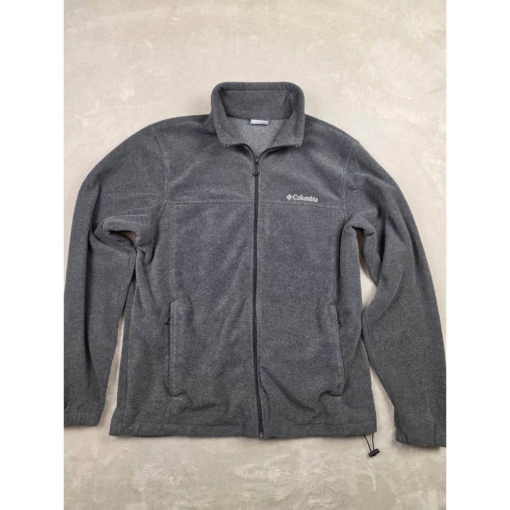 Columbia Fleece Jacket Mens Large Gray Steens Mountain Full Zip XM1571
